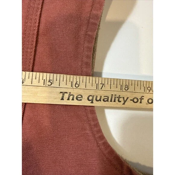 Carhartt Vintage Women’s WV001 VRS Sherpa Lined Vest Rose Size Large - Picture 8 of 10